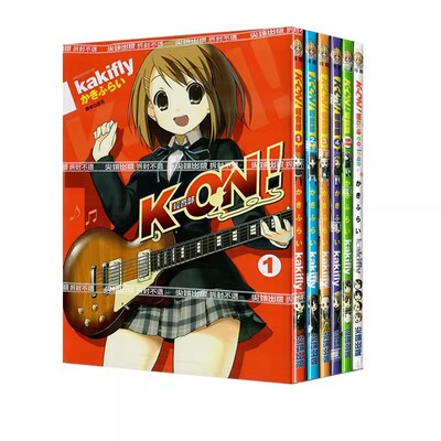 预售 台版漫画 K-ON轻音部1-4完+高中篇+大学篇 共6册 轻音少女 尖端出版 绿山墙动漫 highschool college
