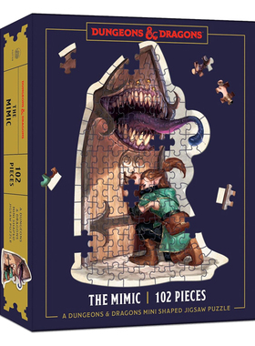 预售 英文原版 Dungeons & Dragons Mini Puzzle: Mimic 龙与地下城迷你拼图 模仿版 含102 块收藏拼图
