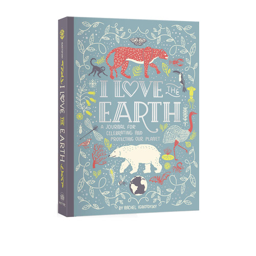 英文原版 I Love the Earth A Journal for Celebrating and Protecting Our Planet 我爱地球创意笔记本 保护地球 生态环境保护