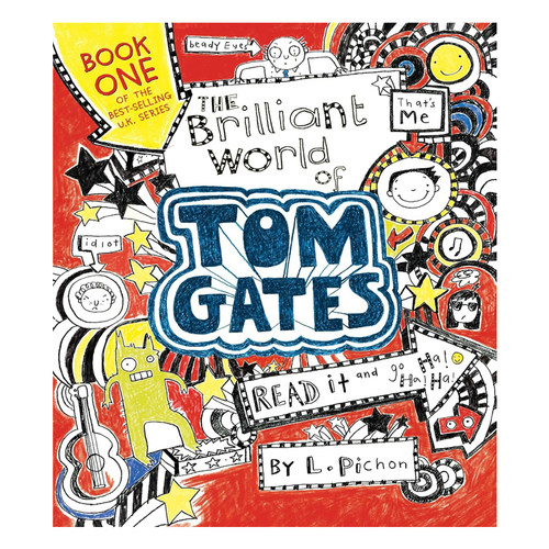 预售 英文原版 Tom Gates  Brilliant World of Tom Gates #1姆盖茨的涂鸦日记 儿童桥梁章节小说6-12岁 纽约时报畅销书 L. Pichon