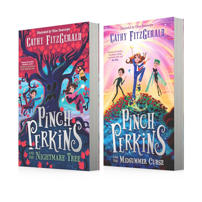 预售 英文原版 Pinch Perkins and the Midsummer Curse 2册 品奇·珀金斯与仲夏的诅咒 噩梦之树 儿童奇幻魔法冒险故事书