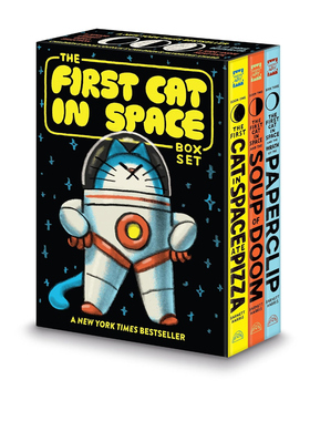 预售 太空猫 三部曲盒装 The First Cat in Space 3-Book Box Set 英文原版  图像小说