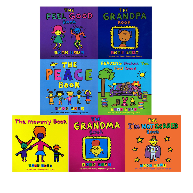 英文原版 The Mommy Book 淘弟有个大世界 7册 Todd Parr 家庭亲子关系绘本儿童礼仪情商教育绘本 大开本图画故事书