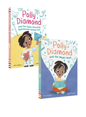 英文原版 Polly Diamond 2册 Magic Book/the Super Stunning Spectacular School Fair 章节书少儿幻想小说 英文课外阅读