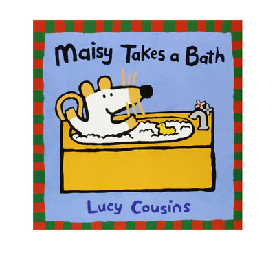 英文原版 Maisy Takes a Bath 小鼠波波洗澡 廖彩杏推荐 儿童启蒙图画故事书 Lucy Cousins