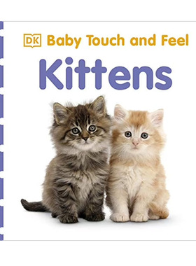 英文原版 Baby Touch and Feel Kittens 小猫 DK触摸书 幼儿启蒙早教纸板书 撕不烂绘本