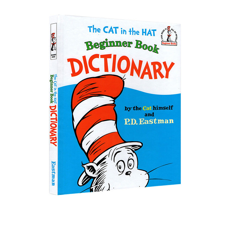 英文原版 苏斯博士 Catin the Hat Beginner Book Dictionary 精装图画书 戴帽子的猫大厚本图画词典 P.D. Eastman