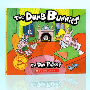 幽默搞笑趣味圖畫書 Dumb 英文原版 兔子 Bunnies 瘋狂 神探狗Dog 繪本 man同作者Dav Pilkey