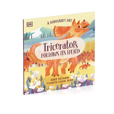 恐龙的一天三角龙跟随它的兽群