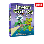 中小学英语课外阅读 Off 故事图画本 全彩漫画书绘本 精装 鳄鱼侦查员 Hook the InvestiGators 英文原版