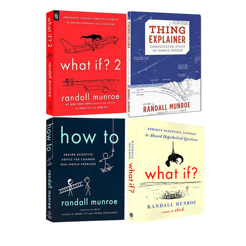 预售 英文原版 What If 2/How to/Thing Explainer 兰道尔门罗 4册平装 合售