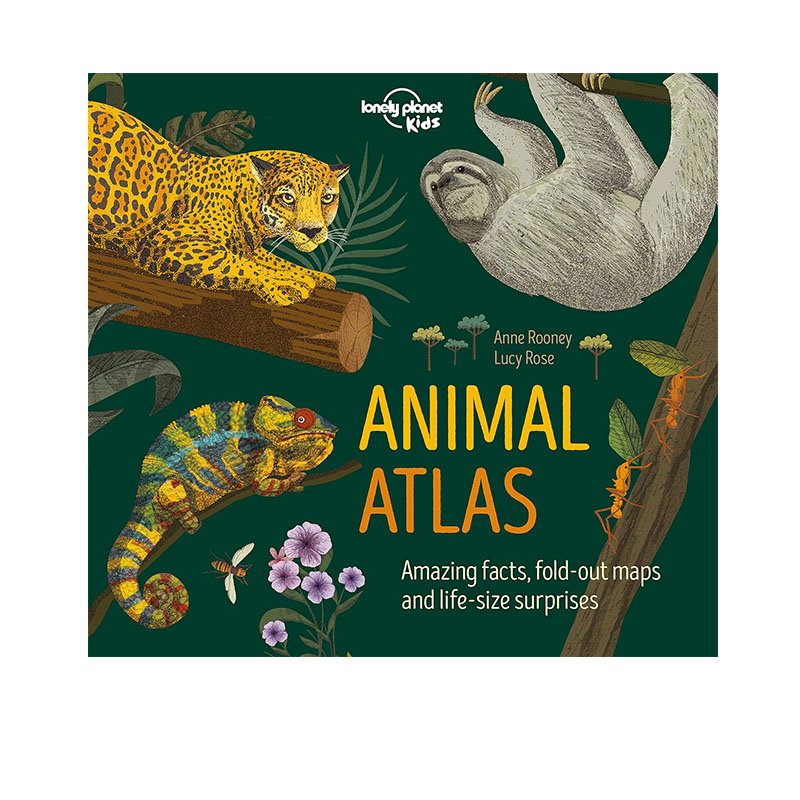 预售 英文原版 孤独星球儿童书 动物图鉴 Lonely Planet Kids Animal Atlas 生物图鉴 精装 外阅读百科图书