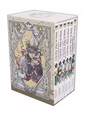 预售 英文原版 WITCH HAT ATELIER BOX 1 尖帽子的魔法工坊 珍藏版漫画套装 含1-6册漫画+一套艺术卡片 Kamome Shirahama