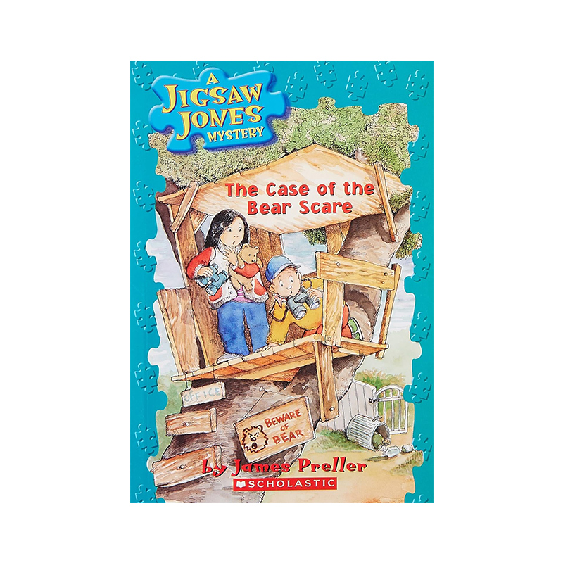 英文原版 Jigsaw Jones : The Case Of The Bear Scare 小侦探琼斯 儿童侦探冒险推理章节小说 青少年课外读物