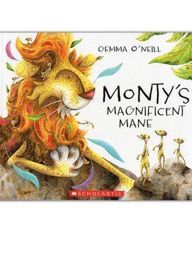 英文原版 Monty's Magnificent Mane 儿童友谊培养绘本 勇敢 英语启蒙图画故事绘本