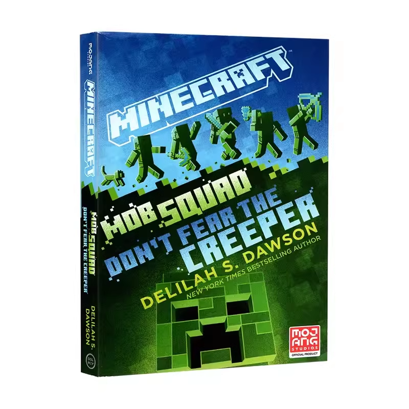 英文原版 MC我的世界官方小说#14 Minecraft: Mob Squad:Don't Fear the Creeper青少年课外阅读 儿童冒险故事游戏书