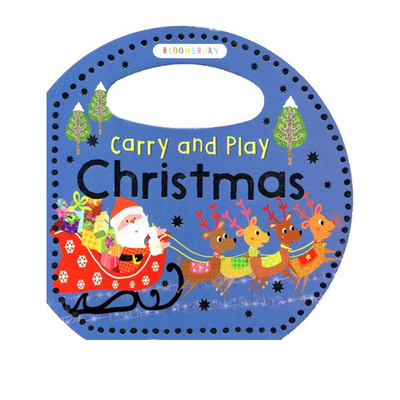 英文原版早教造型纸板书圣诞节