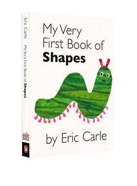 英文原版 My Very First Book of Shapes 上下翻页配对纸板书 艾瑞卡尔 Eric Carle 低幼认知启蒙 英语单词学习 亲子互动图画书