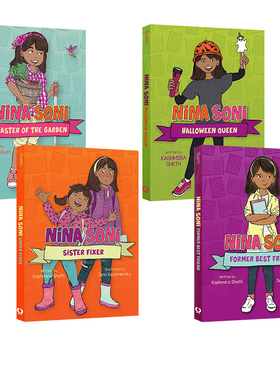 英文原版 Nina Soni 4册合售 小学生英文课外读物 桥梁章节书 蓝思指数540L-590L