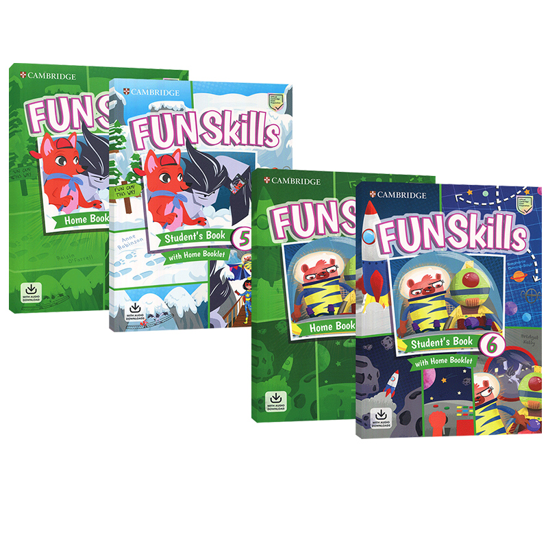 剑桥少儿英语YLE考试三级考试官方备考书 Fun Skills 5+6级别 中小学英语考级yle flyers剑桥A2 Cambridge English