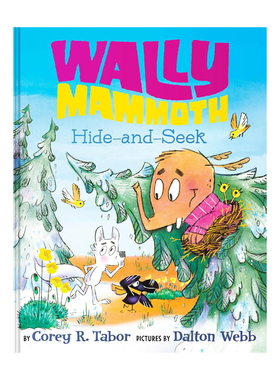 预售 英文原版 猛犸象沃利 捉迷藏游戏 Wally Mammoth: Hide-and-Seek 精装绘本 动物故事图画书 Corey R.Tabor