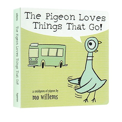 英文原版 The Pigeon Loves Things That Go! 鸽子喜欢飞的东西 纸板书 莫威廉斯 Mo Willems