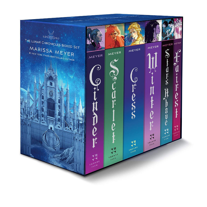 预售 英文原版 The Lunar Chronicles Boxed Set 月族 6册 赛博朋克浪漫爱情 科幻小说标杆之作 青少年科幻读物 Marissa Meyer