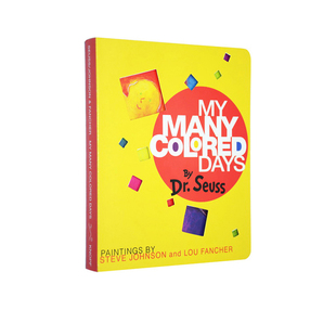 英文原版 My Many Colored Days 纸板书 儿童启蒙颜色认知绘本 苏斯博士 Dr Seuss