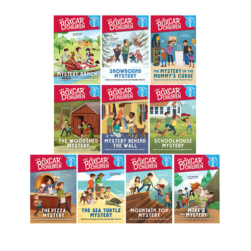 英文原版 Boxcar Children Early Readers 10册合售 棚车少年 全彩简易读本 分级读物 幼儿英语启蒙阅读图画书