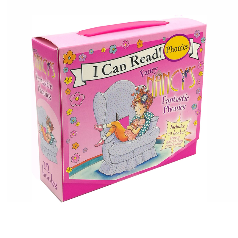 英文原版 I Can Read 漂亮的南希 Fancy Nancy's Fantastic Phonics 自然拼读12册盒装 儿童早教图画书 书籍/杂志/报纸 儿童读物原版书 原图主图