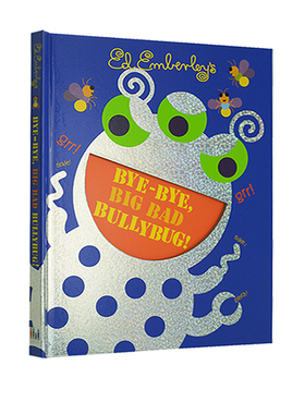 英文原版绘本 Bye Bye Big Bad Bullybug 再见打倒大坏虫 精装洞洞书 走开绿色大怪物姐妹篇 Go Away Big Green Monster