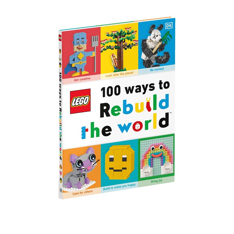 英文原版 DK LEGO 100 Ways to Rebuild the World 重建世界的100种方法 儿童益智游戏书 书籍/杂志/报纸 儿童读物原版书 原图主图