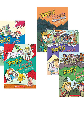 英文原版 Bobs and Tweets 童子军夏令营系列 5册 Meet the Bobs and Tweets 野外生存 儿童全彩插画桥梁章节小说