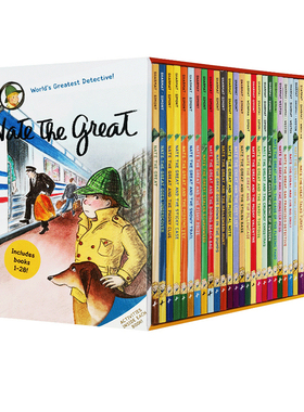 英文原版 Nate The Great 28 Book Boxed Set 了不起的小侦探内特 28册盒装 汪培珽书单推荐 儿童桥梁章节小说书