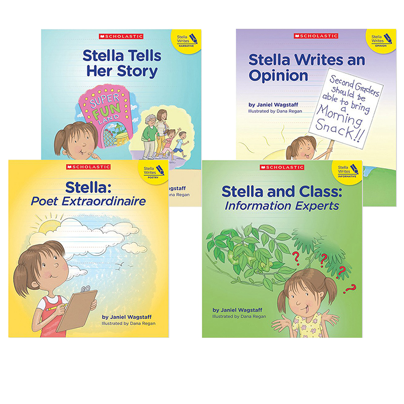英文原版 Stella Writes 4册合售 学乐儿童写作兴趣培养故事绘本 Scholastic