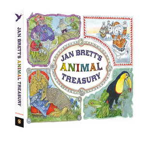 Animal 收藏版 Jan Three Bears 英文原版 汪培珽第5五阶段 Treasury Brett 四个故事 合辑 4个故事精装 Snow 圣诞节庆绘本