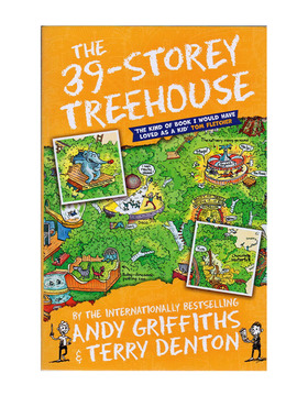 小屁孩树屋历险记 英文原版 The 39-Storey Treehouse 疯狂树屋历险记 Andy Griffiths 初级章节书 7-12岁