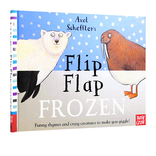 英文原版 Flip Flap Frozen 小手乐乐趣味翻翻书 螺旋装帧 纸板翻翻书 低幼韵律启蒙 Axel Scheffler 趣味想象力图画绘本