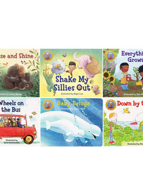 英文经典儿歌童谣 Raffi Songs to Read 6册合售 Down by the Bay/Wheels on the Bus 幼儿启蒙早教