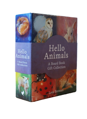 预售 你好动物 4册纸板书合售 Hello Animals: A Board Book Gift Collection  幼儿启蒙图画故事书 Loes Botman 英文原版