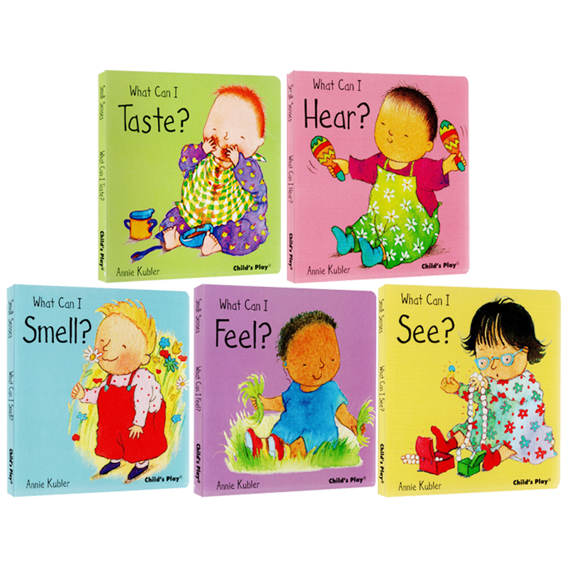 英文原版 Small Senses 5册合售 宝宝五感认知 幼儿自我认知启蒙 人体器官感觉启蒙 Annie Kubler