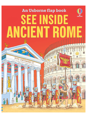 预售 英文原版 Usborne See Inside Ancient Rome 看里面系列 古罗马 纸板翻翻书 大开本 尤斯伯恩 儿童科普认知绘本