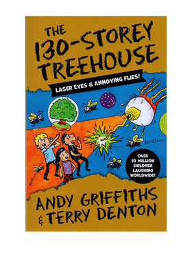 小屁孩树屋历险记 英文原版 The 130-Storey Treehouse 疯狂树屋历险记 Andy Griffiths 初级章节书 7-12岁