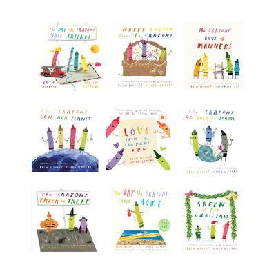 英文原版 The Crayons Trick or Treat 精装 蜡笔系列 5册 艺术插画绘本 Oliver Jeffers 奥利弗杰弗斯