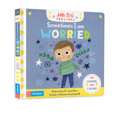 英文原版绘本 Sometimes I Am Worried 有时我很担心 机关操作纸板书幼儿情绪控制管理亲子互动图画 Little Big Feelings系列