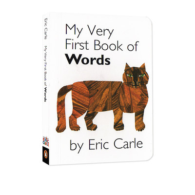 英文原版 My Very First Book of Words 上下翻页配对纸板书 艾瑞卡尔 Eric Carle 低幼认知启蒙 英语单词学习 亲子互动图画书