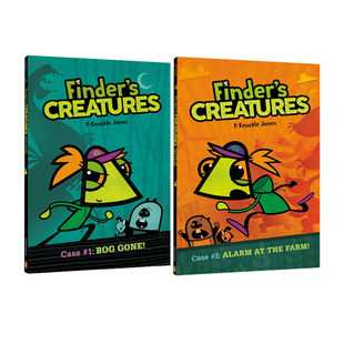 Creatures 侦探调查故事 全彩漫画绘本图画书 Finder the Bog 发现者生物 2册合售 英文原版 Gone Farm Alarm