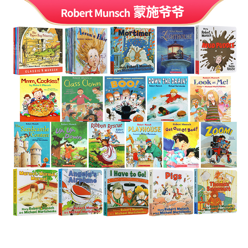 Robert Munsch蒙施爷爷讲故事系列英文原版绘本 Paper Bag Princess纸袋公主儿童睡前故事幽默故事书情绪和两性教育-封面