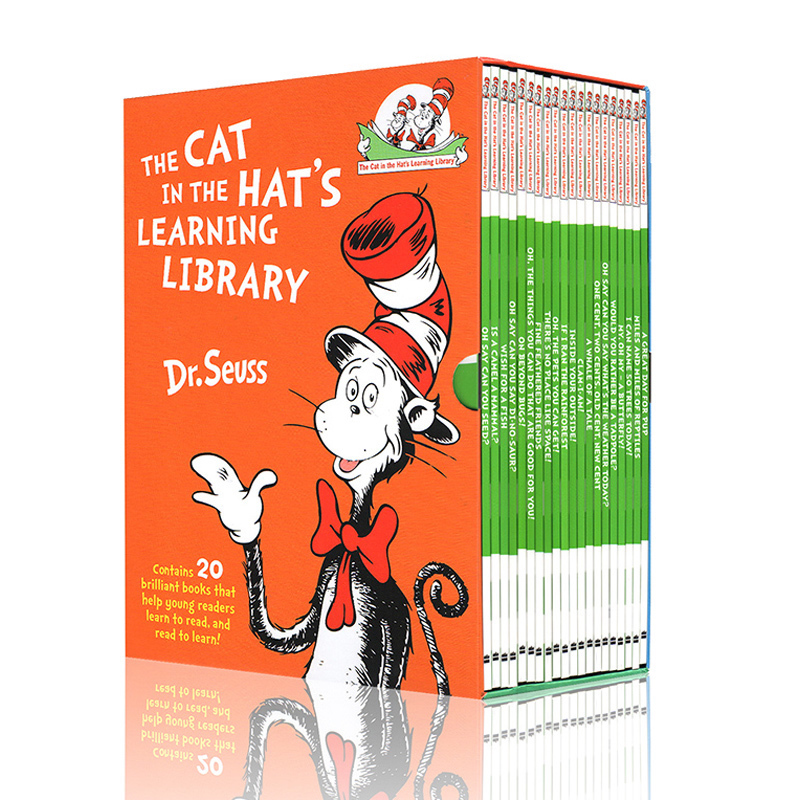 ´÷ñ×ÓµÄè¿ÆÆÕͼÊé¹Ý20²á Cat in the Hat's Learning Library Ó¢ÎÄȾ±¾ ËÕ˹²©Ê¿¾µä¹Êʼ¯·Ö¼¶¶ÁÎï Dr SeussϵÁÐ