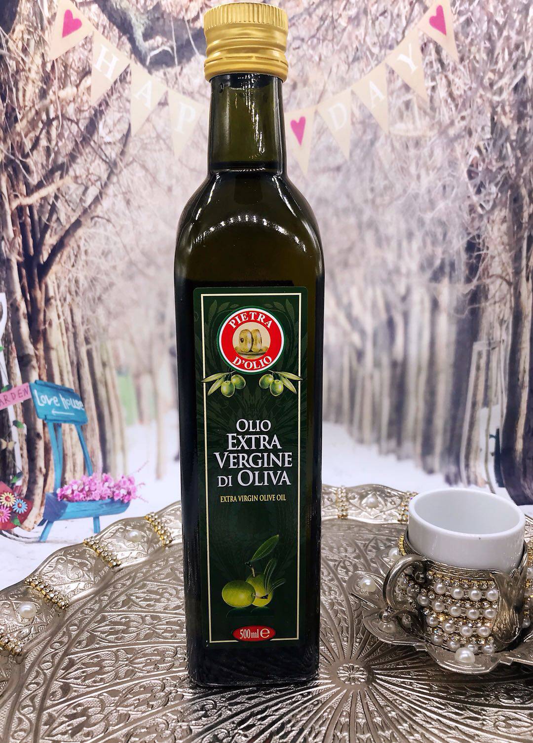 olive oil italy意大利初榨橄榄油500ml 沙拉 酸奶伴侣 煎奶酪